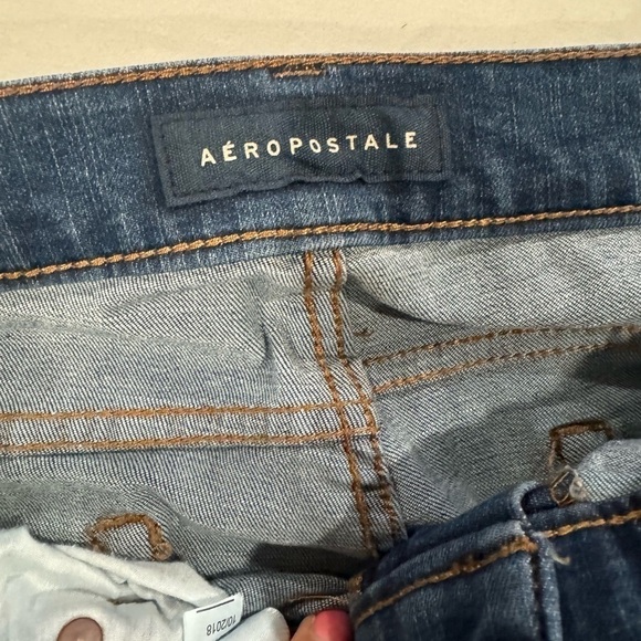 Aeropostale Men Jeans Flex Effects Skinny Blue Distressed Size 34x32 34/32 - Picture 6 of 12